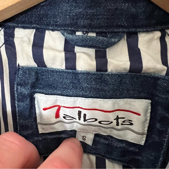 Women's Vintage Talbots Denim Fisherman's Style Jacket - Picture 8 of 11